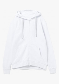 Толстовка на молнии с капюшоном Siverga 2.0, белый