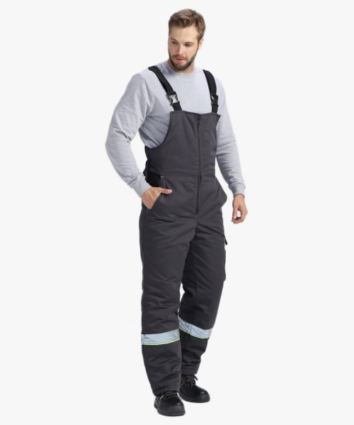 Костюм зимний Ховард (тк.Смесовая,240) п/к, т.серый/черный/лимонный