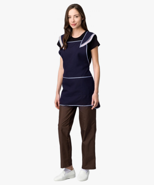 Фартук-сарафан Лепесток (тк.Габардин), т.синий