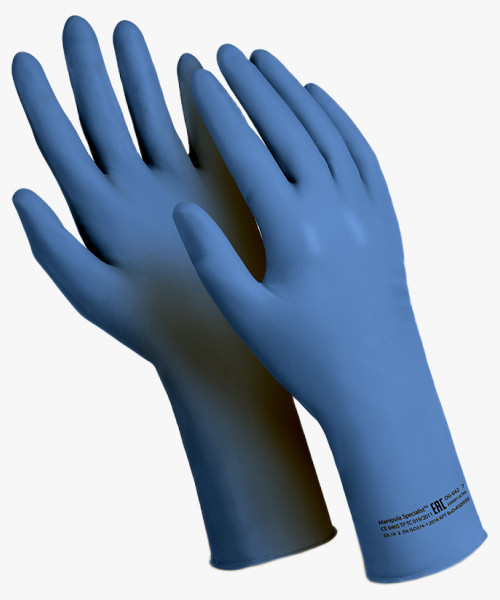 Перчатки Manipula Specialist® Эксперт (нитрил 0, 23мм, упак. 25 пар), DG-029