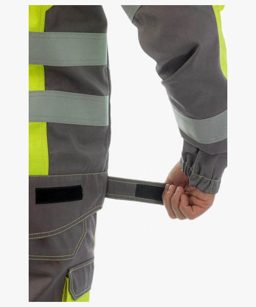 Куртка мультизащитная Brodeks MS28-61, цвет жёлтый, серый