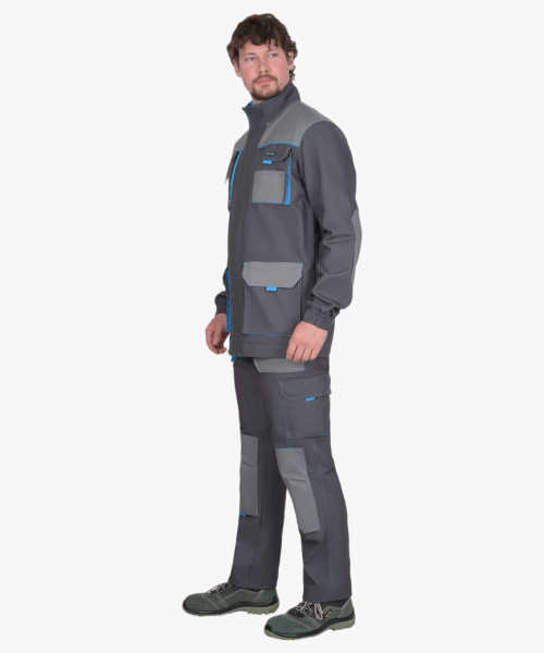 Куртк. СИРИУС-ДВИН т.серый со ср.серым и голубой отделкой пл. 275 г/кв.м