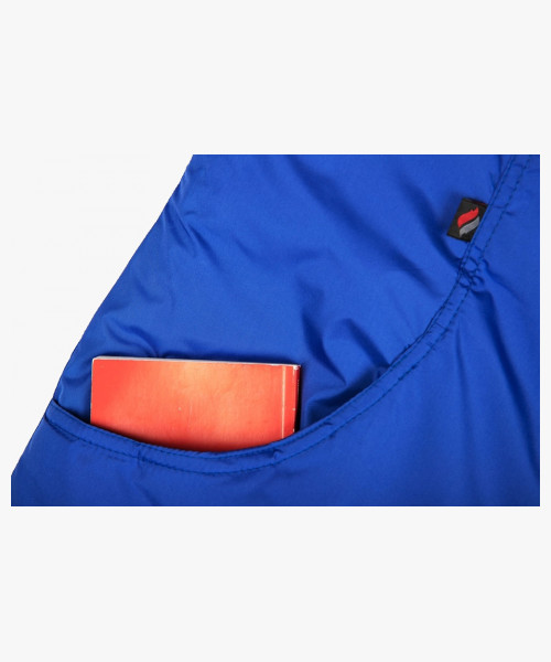 Куртка зимняя женская Сакрин (Дюспо), васильковый/темно-серый