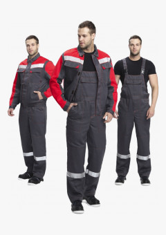 Костюм Сфера-2 СОП CH (тк.Смесовая,210) п/к, т.серый/красный