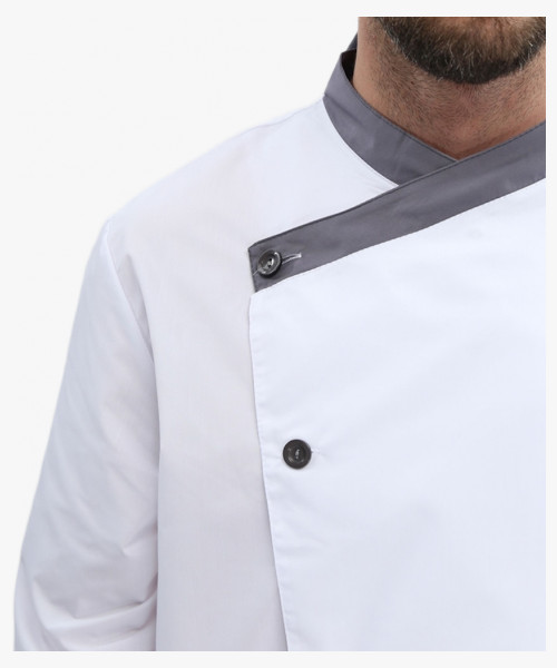 Костюм Канди (ткань ТиСи, 120), серый/белый