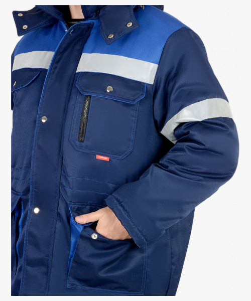 Костюм мужской зимний СИРИУС-ТИТАН куртка, п/к, синий