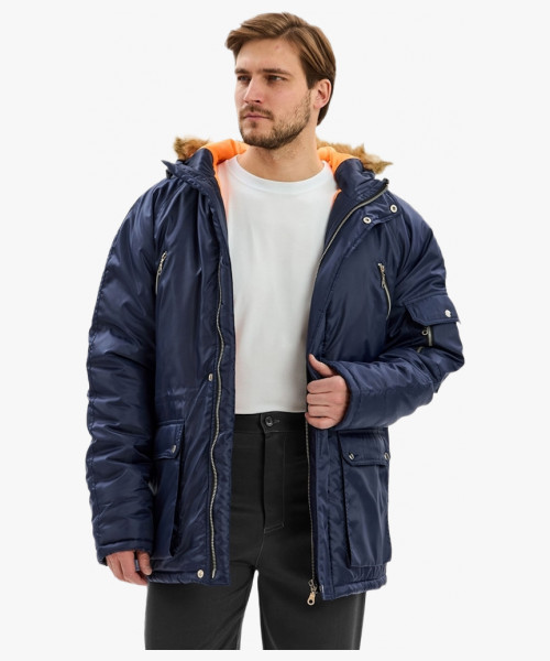 Куртка зимняя Аляска (Оксфорд), темно-синий