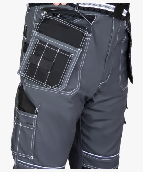 Брюки СИРИУС-ПРЕСТИЖ-Л темно-серый с черным