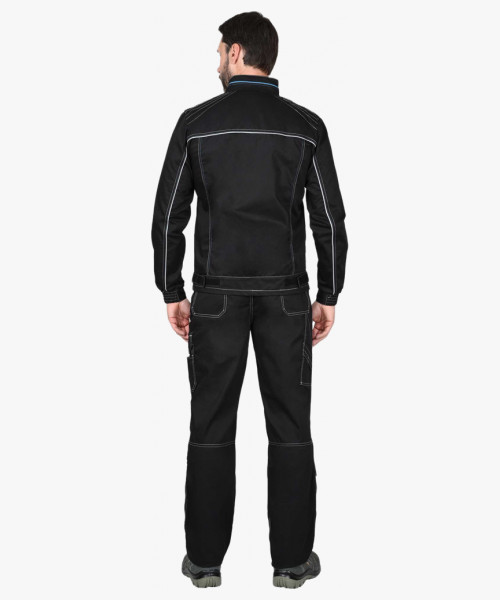 Костюм мужской СИРИУС-АЛЕКС куртка, брюки, чёрный