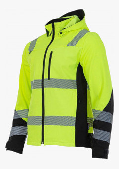 Куртка сигнальная софтшелл Brodeks KS227, цвет жёлтый, чёрный