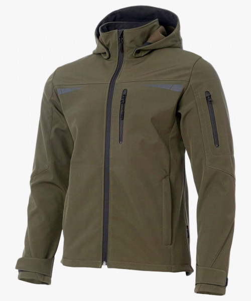 Куртка софтшелл летняя мужская Brodeks KS207, цвет хаки