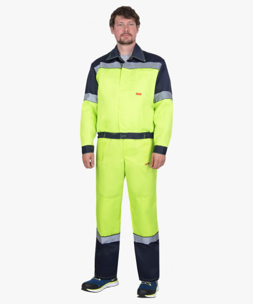 Костюм СИРИУС-ЛЕГИОНЕР куртка, п/к, лимонный с темно-синим и СОП