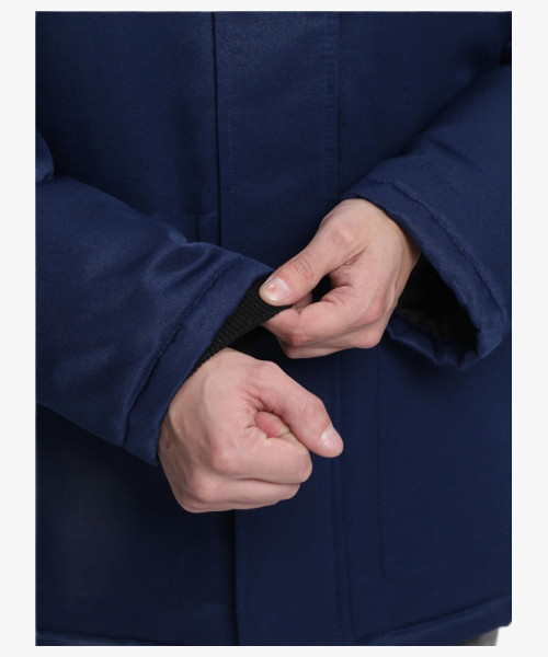 Куртка зимняя для бригадира NEW (тк.Смесовая,210), т.синий/оранжевый