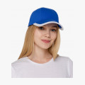 Бейсболка Honor, ярко-синяя с белым кантом