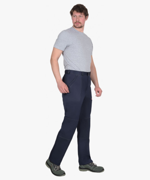 Костюм СИРИУС-СТАНДАРТ куртка, брюки т.синий с васильковым СОП 50 мм