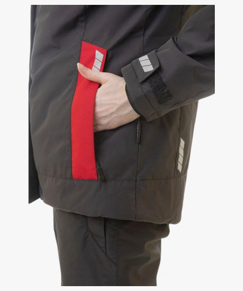 Куртка женская зимняя Brodeks KW 208, цвет чёрный, красный