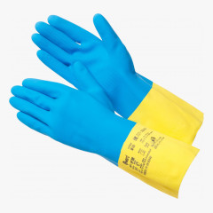 HP300 Перчатки из латекса и неопрена, двуцветные