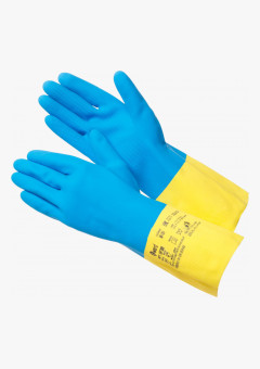 HP300 Перчатки из латекса и неопрена, двуцветные