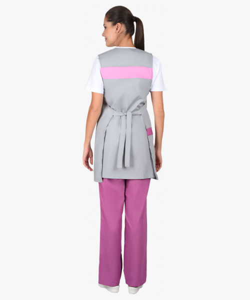 Комплект СИРИУС-ГАЛАТЕЯ женский серый с розовым