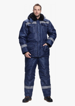 Костюм зимний Мастер Д (тк.Оксфорд) п/к, т.синий