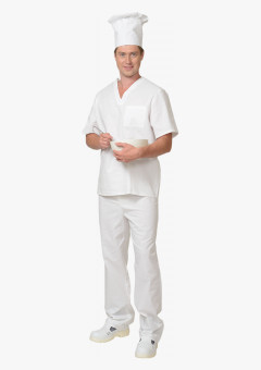 Колпак повара белый, (кратно 10шт.) (ЧЗ)