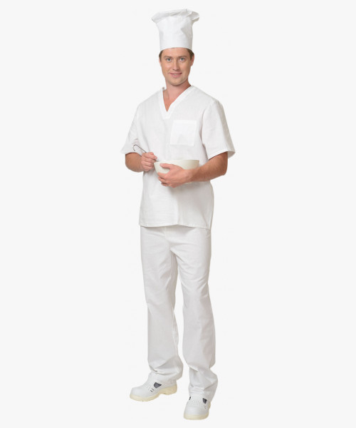 Колпак повара белый, (кратно 10шт.) (ЧЗ)