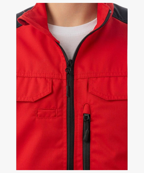 Куртка летняя мужская Brodeks KS202, цвет красный, чёрный