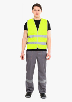 Жилет сигнальный Неон (тк.Полиэфир,120), лимонный