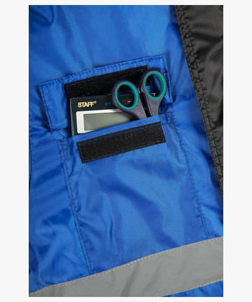 Костюм зимний Мегрес-2 СОП (тк.OxLine,90) п/к, васильковый/черный