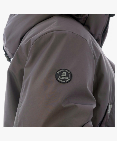 Куртка-парка зимняя мужская Brodeks KW204, цвет серый