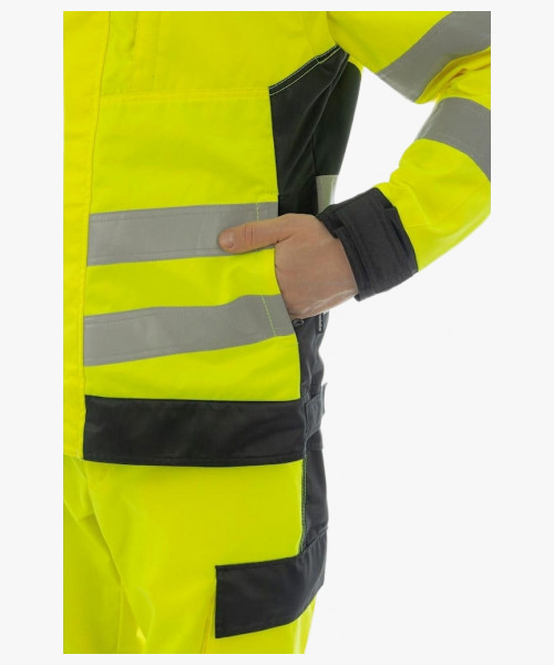 Куртка сигнальная Brodeks KS225, цвет жёлтый, чёрный