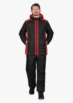 Куртка СИРИУС-УРБАН черная с красным