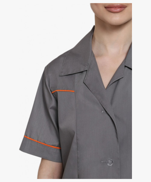 Костюм женский Магнэль (тк.Смесовая,120), т.серый/оранжевый