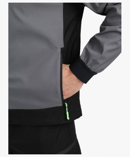 Куртка ProfLineLeader (тк.Софтшел), серый/черный