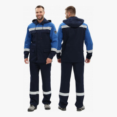 Костюм Эксперт-Антистат МВО NEW (тк.Смесовая,250) п/к, т.синий/васильковый