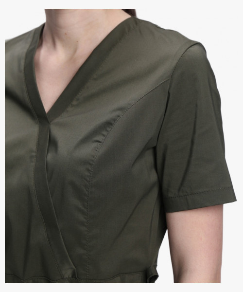 Костюм женский хирургический Модерн-004 (тк.Стрейч,120) MedLine, хаки