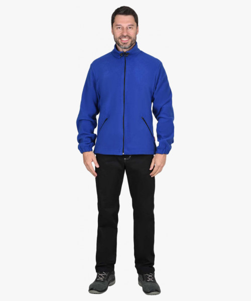 Куртк. флисовая васильковая