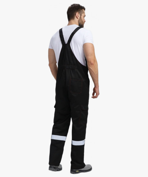 Костюм Нейч-2 СОП с капюшоном (тк.Смесовая,210) п/к, черный/красный