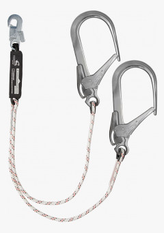 Строп VENTO™ веревочный двойной с амортизатором aB22 110 и с карабинами vpro 0258, vnt aB22 110