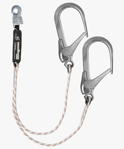 Строп VENTO™ веревочный двойной с амортизатором aB22 110 и с карабинами vpro 0258, vnt aB22 110