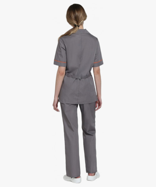 Костюм женский Магнэль (тк.Смесовая,120), т.серый/оранжевый