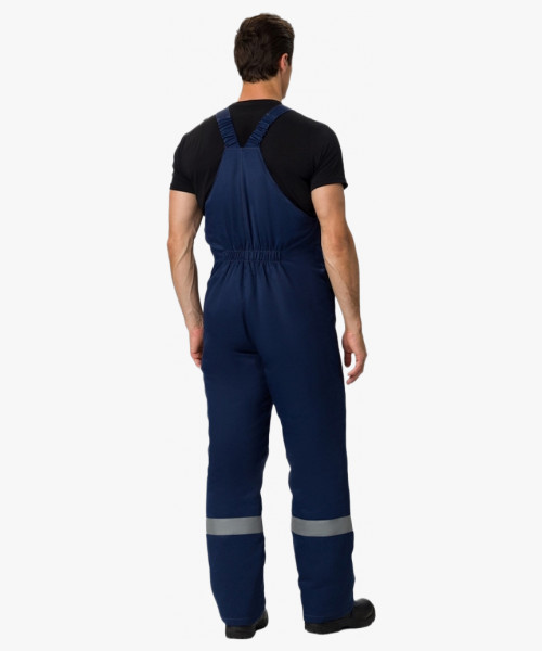 Костюм зимний Титан (тк.Смесовая,210) п/к, т.синий/васильковый