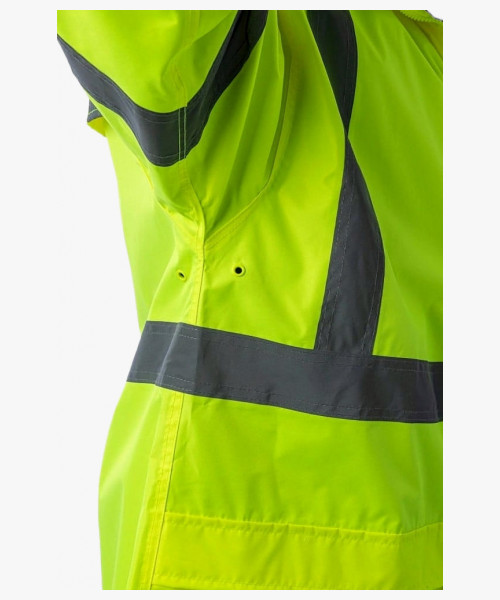 Плащ-дождевик сигнальный Brodeks KS252, цвет жёлтый