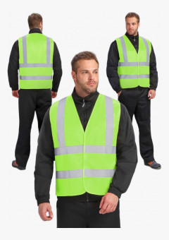 Жилет сигнальный ProfLineBase СОП-4 (тк.Полиэфир,100), желтый