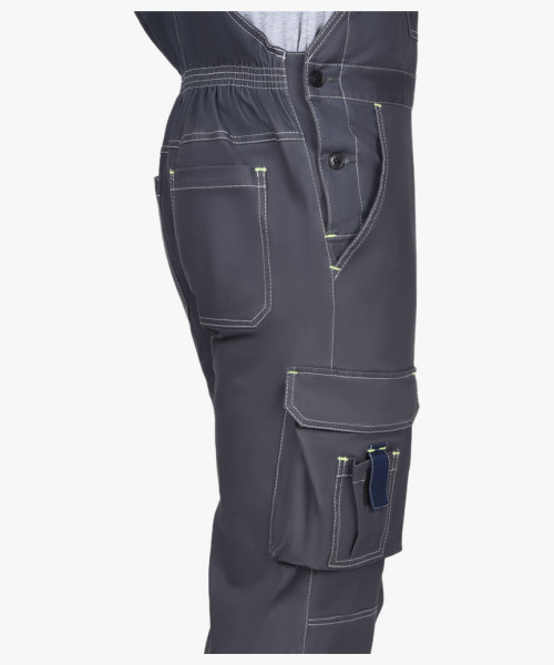 Полукомбинезон СИРИУС-ДЖЕТ т.серый с синим тк. мех. стрейч с ВО