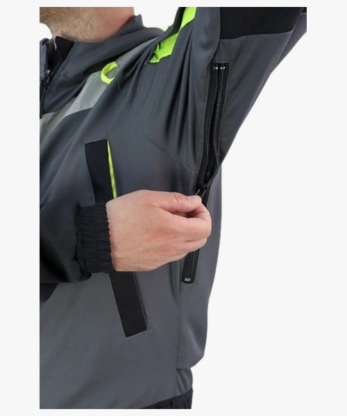 Комбинезон летний мужской Brodeks KS503, цвет серый, чёрный