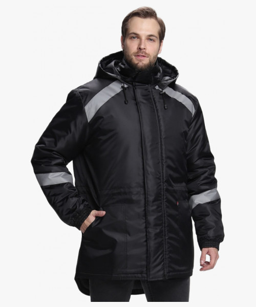 Куртка зимняя Прогресс (тк.Оксфорд), черный