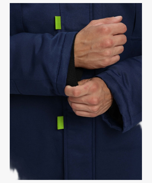 Костюм зимний Флофт-1 (тк.Смесовая,210) брюки, т.синий/васильковый