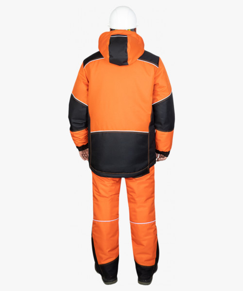 Костюм СИРИУС-АРКТИКА зимний, куртка дл., брюки, кирпичный с чёрным