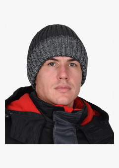 Шапка темно-серая с СВ-элементами СИРИУС Юка, с утеплителем Тинсулейт (х12х60)